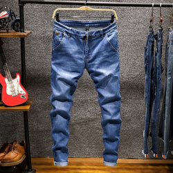 Men's Elastic Cotton Stretch Jeans