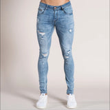 men Streetwear Destroyed Ripped Jeans
