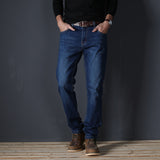 High Quality Stretch Cotton Straight Jeans Men
