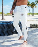 men Streetwear Destroyed Ripped Jeans