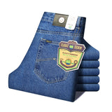 Men Business Jeans Classic Spring Autumn