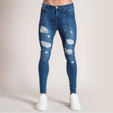 men Streetwear Destroyed Ripped Jeans