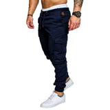 Men Casual Cargo Pants Jeans